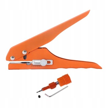 Дырокол на одно отверстие с регулируемой шкалой до 10 мм.