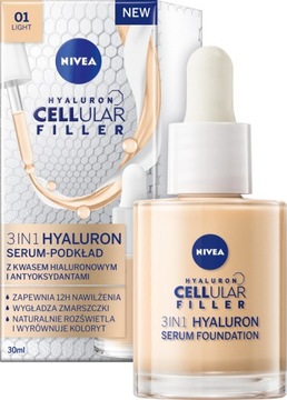 Serum-podkład NIVEA HYALURON CELLULAR FILLER jasny