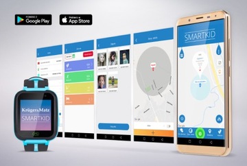 ZEGAREK SMARTŁOCZ DLA DZIECI Z LOKALIZACJĄ GPS SOS APARAT WODOODPORNY