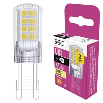 Żarówka LED JC 4W G9 ciepła biel 3000K ZQ9544