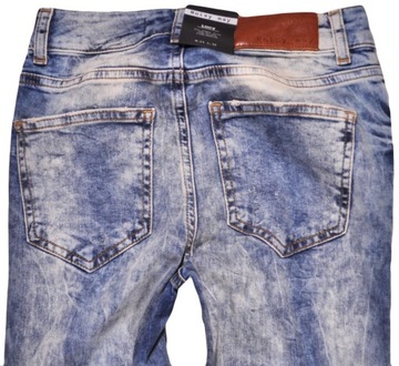 NOISY MAY spodnie SKINNY blue jeans LUCY _ W25 L32