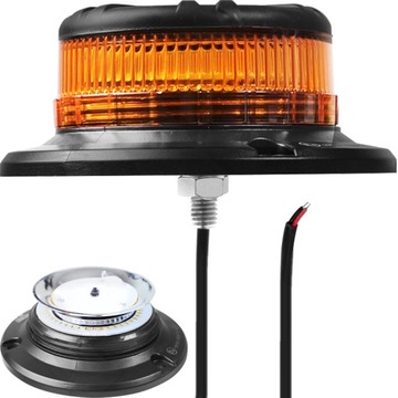 LAMPA BŁYSKOWA OSTRZEGAWCZA 12V-24V KOGUT NA ŚRUBE