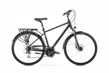 Rower trekkingowy ROMET WAGANT 4 2023 zielono-grafitowy, 23, 28, nd., mężcz