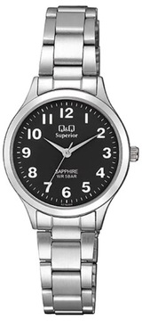 Q&Q zegarek QS279-205, srebrny, wodoszczelny cyfry