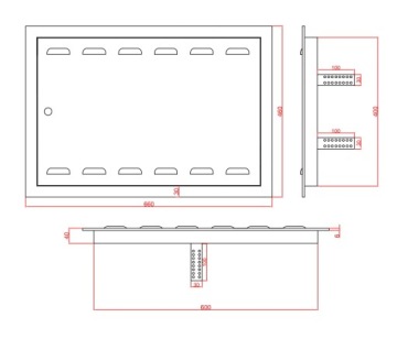 КОВРИК ДЛЯ ГАЗОВОЙ ДВЕРИ ГРАФИТ 60x40