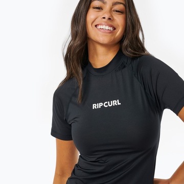 Rip Curl Classic Surf Upf Rashguard SS черная женская футболка для плавания M