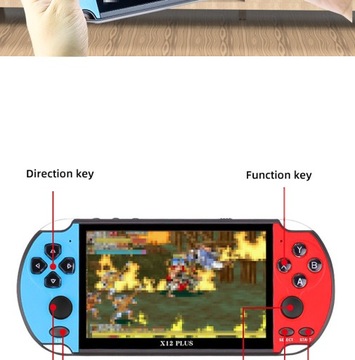ПОРТАТИВНАЯ ИГРОВАЯ КОНСОЛЬ X12 МНОЖЕСТВО ИГР 6800 5,1-дюймовый рождественский подарок