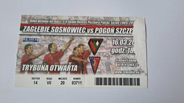 ZAGŁĘBIE SOSNOWIEC - POGOŃ SZCZECIN 16-03-2010 PUCHAR POLSKI