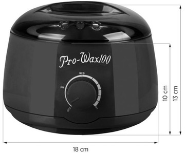 PRO-WAX podgrzewacz do wosku w puszce CZARNY
