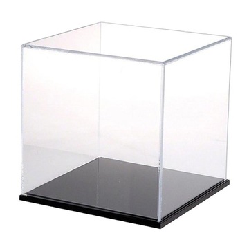 zr-Collectible Clear Acrylic Showcase Dustproof Container Box 25cm for Toy