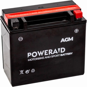 АКУМУЛЯТОР AGM POWERAID 12V 10AH 185A YTX12-BS 