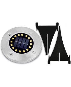 12x светодиодный садовый светильник SOLAR, наземный, въездной, DISK 16 LED