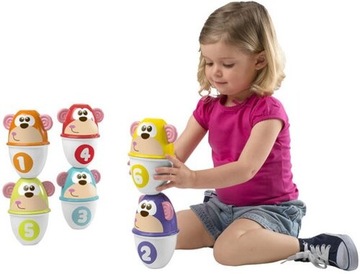 Игрушка CHICCO Разноцветные кегли для боулинга