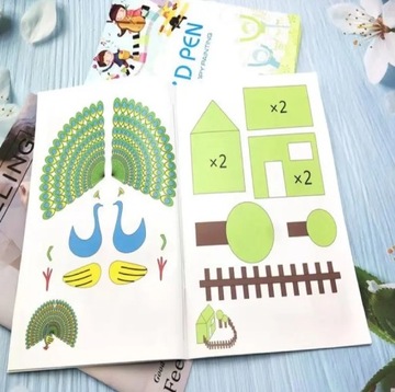 КНИГА С ШАБЛОНАМИ 3D РУЧКИ 40 СТРАНИЦ