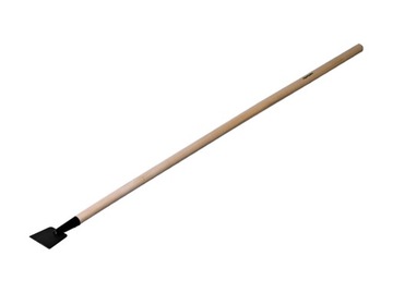 SKUWACZ DO LODU , STWARDNIAŁEGO ŚNIEGU Z DREWNIANYM TRZONKIEM 100X1380 MM .