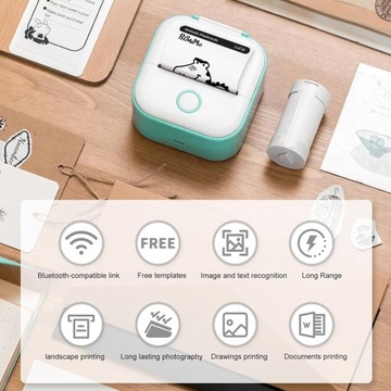 Мини-карманный принтер, портативный термофотопринтер