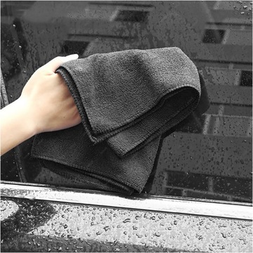 5X ПОЛОТЕНЦЕ ИЗ МИКРОФИБРЫ ДЛЯ МЫТЬЯ И СУШКИ АВТОМОБИЛЕЙ 300г 30см ЧЕРНЫЕ