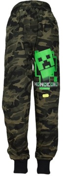 MINECRAFT Cliper spodnie dresowe moro rozmiar 140