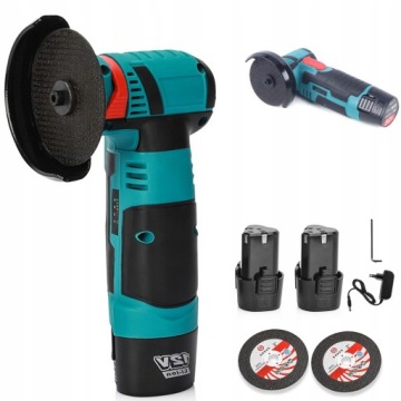 ELEKTRYCZNA SZLIFIERKA KĄTOWA KĄTÓWKA,2 BATERIE