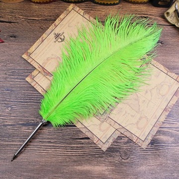 Party Wedding Supplies Ostrich Feather Quill Guest Signature Pen Pen