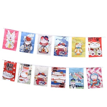 Японский суши-бар, ресторан, художественные флаги, баннеры, пакет, интерьер, 3 метра E