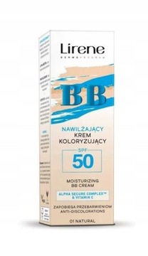 LIRENE NAWILŻAJĄCY KREM BB 01 NATURAL SPF50