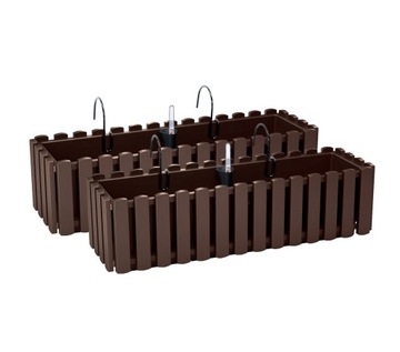 2x Skrzynka Balkonowa DDEF600W Doniczka z Systemem