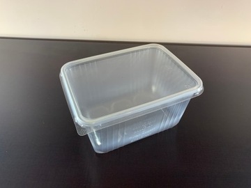 POJEMNIK PROSTOKĄTNY 1500ml PP 50szt + pokrywka
