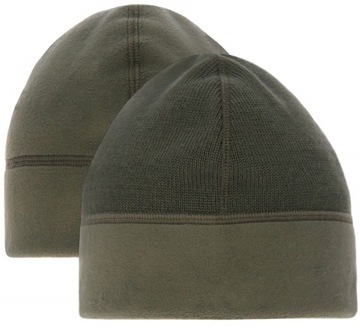 CZAPKA ZIMOWA WOJSKOWA WP WZ.420Z-MON Wełna MERINO Dwustronna Olive 52-53