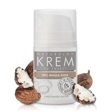 SOS Krem do twarzy z Masłem Shea 50ml E-Fiore