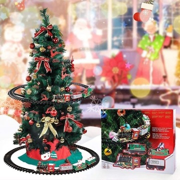 Christmas Train Set with Sound Lights Electric Toy