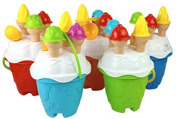 НАБОР ТЕЛЕЖКИ С РУЧКАМИ ФОРМОВКИ ДЛЯ МОРОЖЕНОГО ВЕДРО ДЛЯ ПЕСКА БАЛЛОРУМ