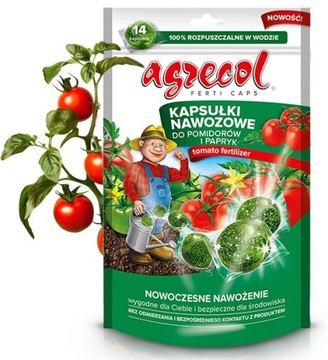 AGRECOL NAWÓZ POTASOWY FOSFOROWY KAPSUŁKI NAWOZOWE DO POMIDORÓW PAPRYKI