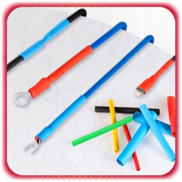 НАБОР 328 ШТ. ТЕРМОУСАДОЧНАЯ ГИЛЬЗА ИЗОЛЯЦИЯ КАБЕЛЬНЫХ ПРОВОД, ЦВЕТНАЯ