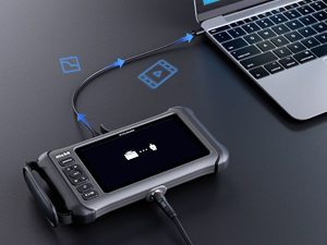 Промышленный эндоскоп DS700TL с тройной линзой и 7-дюймовым IPS-экраном