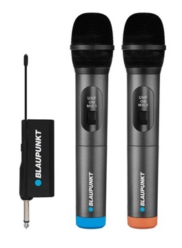 Podwójny mikrofon bezprzewodowy UHF Blaupunkt WM60UDB+ PREZENT