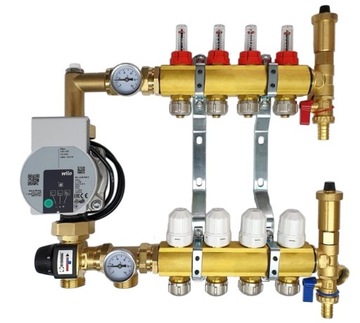 ROZDZIELACZ 4 DO OGRZEWANIA PODŁOGOWEGO PODŁOGÓWKI