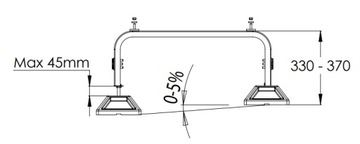 Регулируемое основание для теплового насоса FrameFoot FF-755 360 кг.