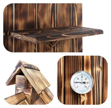 Деревянная садовая коптильня TOKO 3/4 Wood Smokehouse Set
