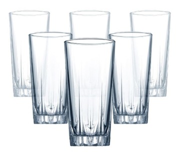 64305 PASABAHCE KARAT KOMPLET 6 SZKLANEK 330 ML SZKLANKI WYSOKIE