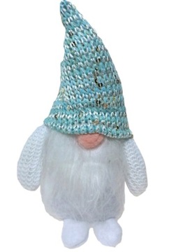 Skrzat mały krasnal figurka krasnal 16cm turkusowy