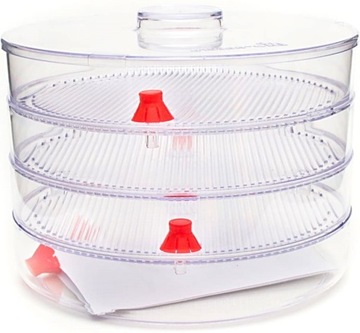 Ящик для рассады Торафа, прозрачный, 20x15 см, 3 чашки