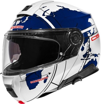 KASK SZCZĘKOWY SCHUBERTH C5 GLOBE BLUE BIAŁY/NIEBIESKI M