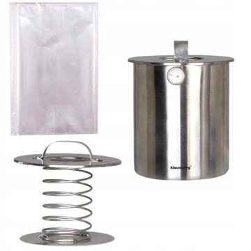 SZYNKOWAR + 10 WORECZKÓW + TERMOMETR STAL do 2,5kg