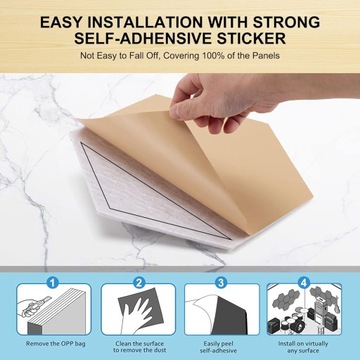 САМОКЛЕЯЩИЕСЯ АКУСТИЧЕСКИЕ ПАНЕЛИ, 12 ШТ.