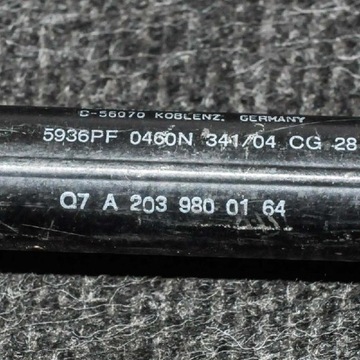 MERCEDES-BENZ C-CLASS PRAVÁ STRANA KRYT KUFRU VZPĚRA/TLAKOVAČ PLYNOVÝ CL203 A2