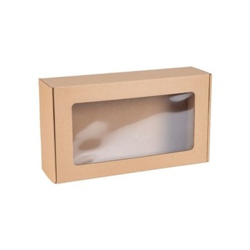 Pudełko Fasonowe Okienko Prostokąt 350x200x100mm