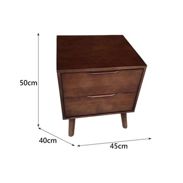 Drewniana szafka nocna wielofunkcyjna rustykalna drewniana szafka nocna stolik nocny