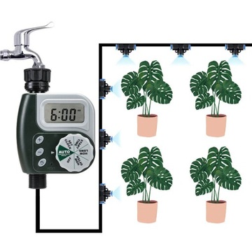 ZEGAR NAWADNIAJĄCY Z POJEDYNCZYM WYJŚCIEM WĘŻA, DO NAWADNIANIA KROPELKOWEGO