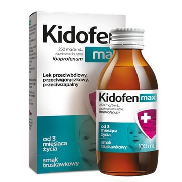 Kidofen max syrop na ból gorączkę u dzieci 100 ml